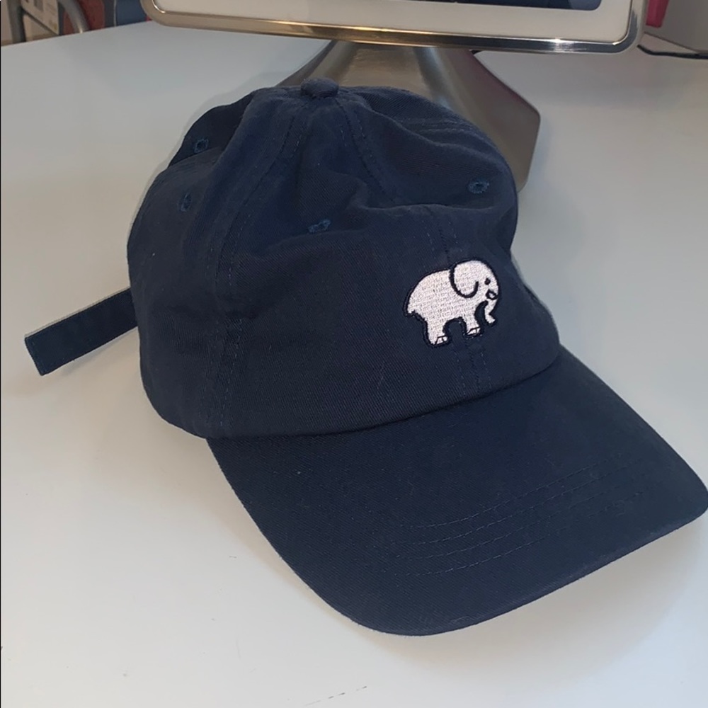 Navy Blue Ivory Ella Baseball Cap